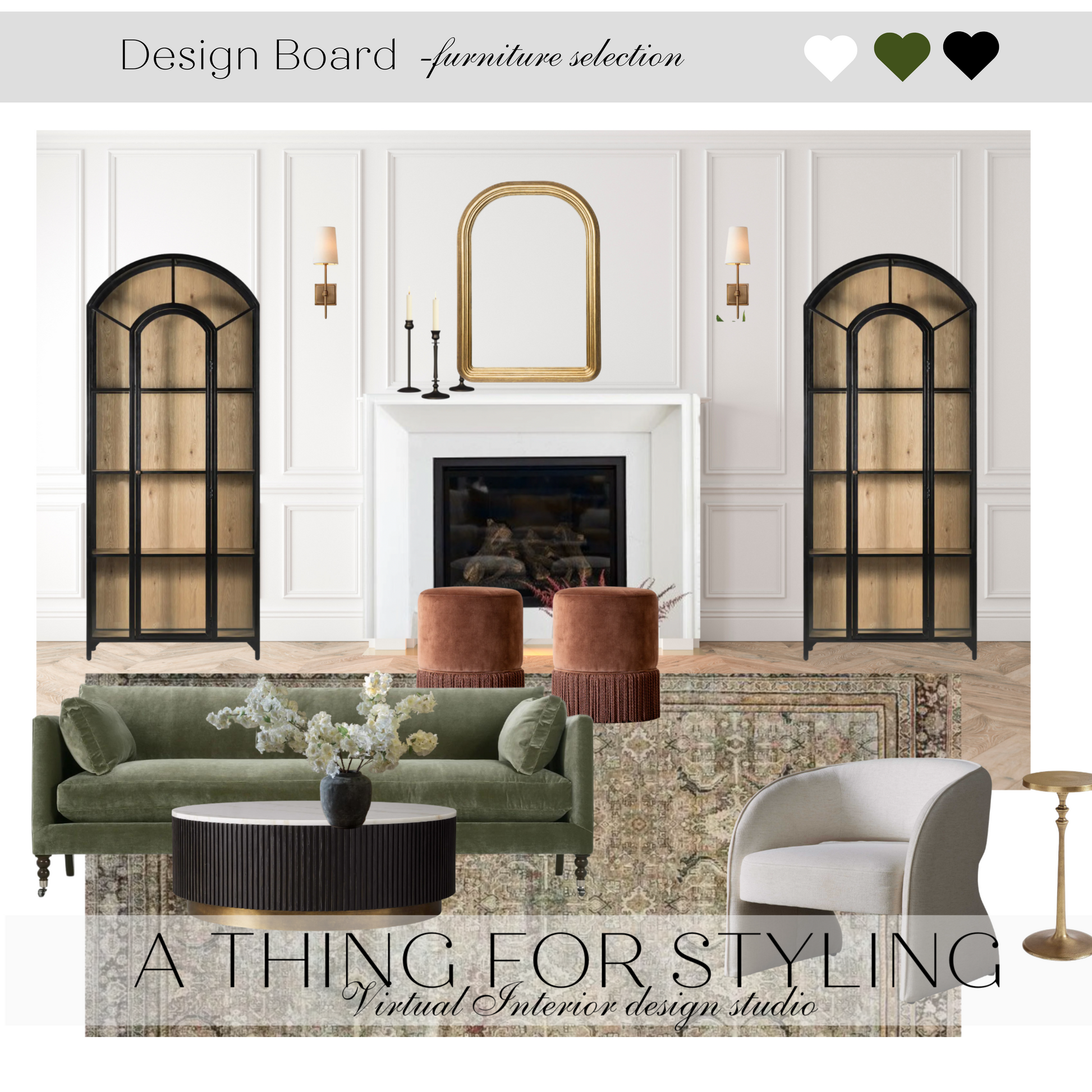 Simple Gold and Gray Modern Vision Board Creator – La Design Boutique